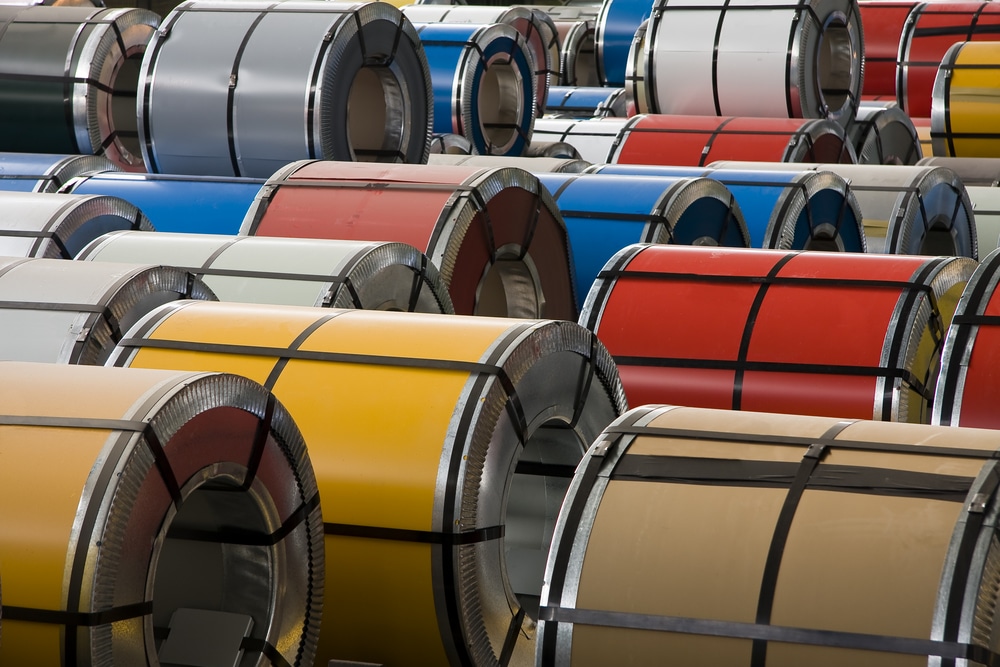 Color-coated and galvanized steel coils in stock