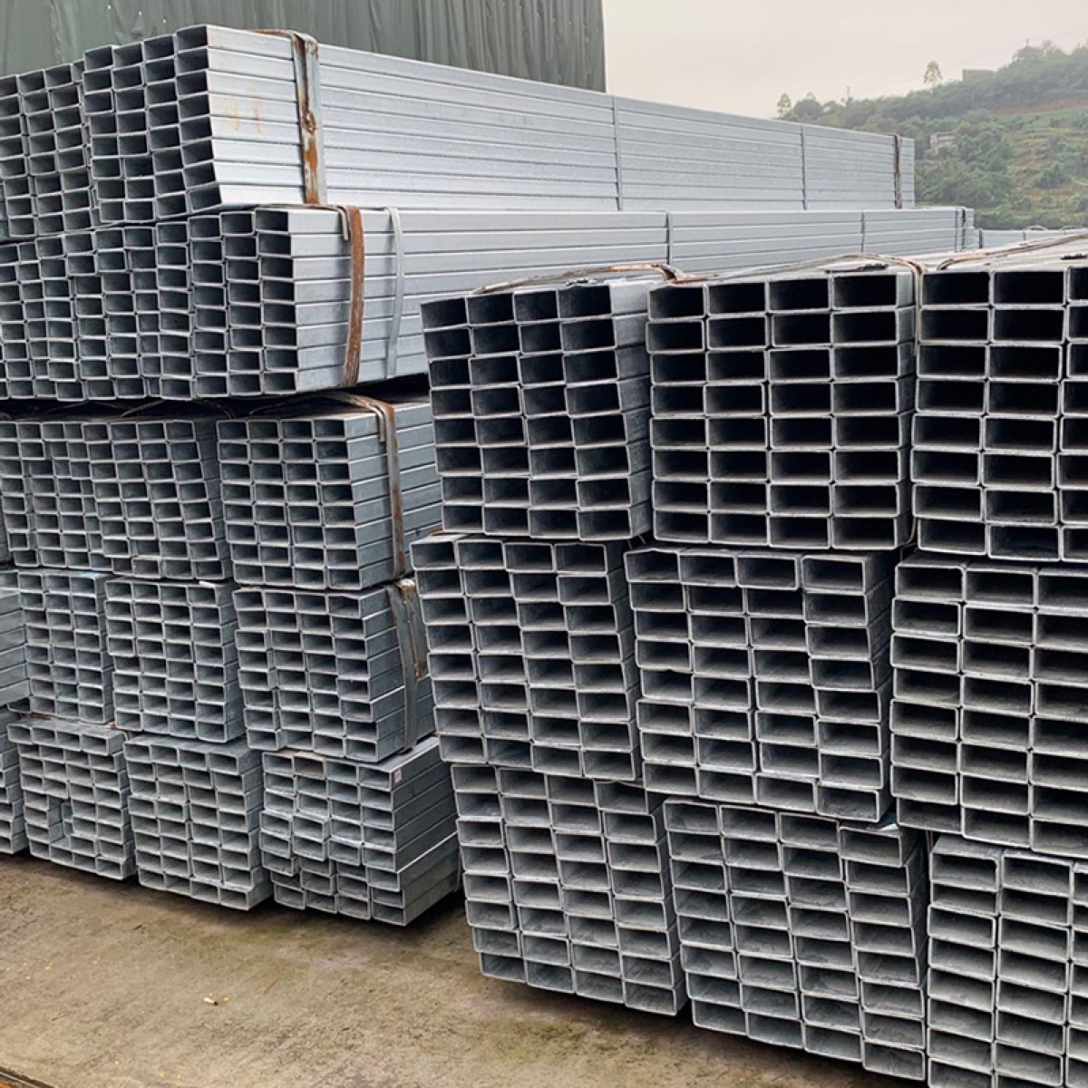 Square and rectangular tube yard