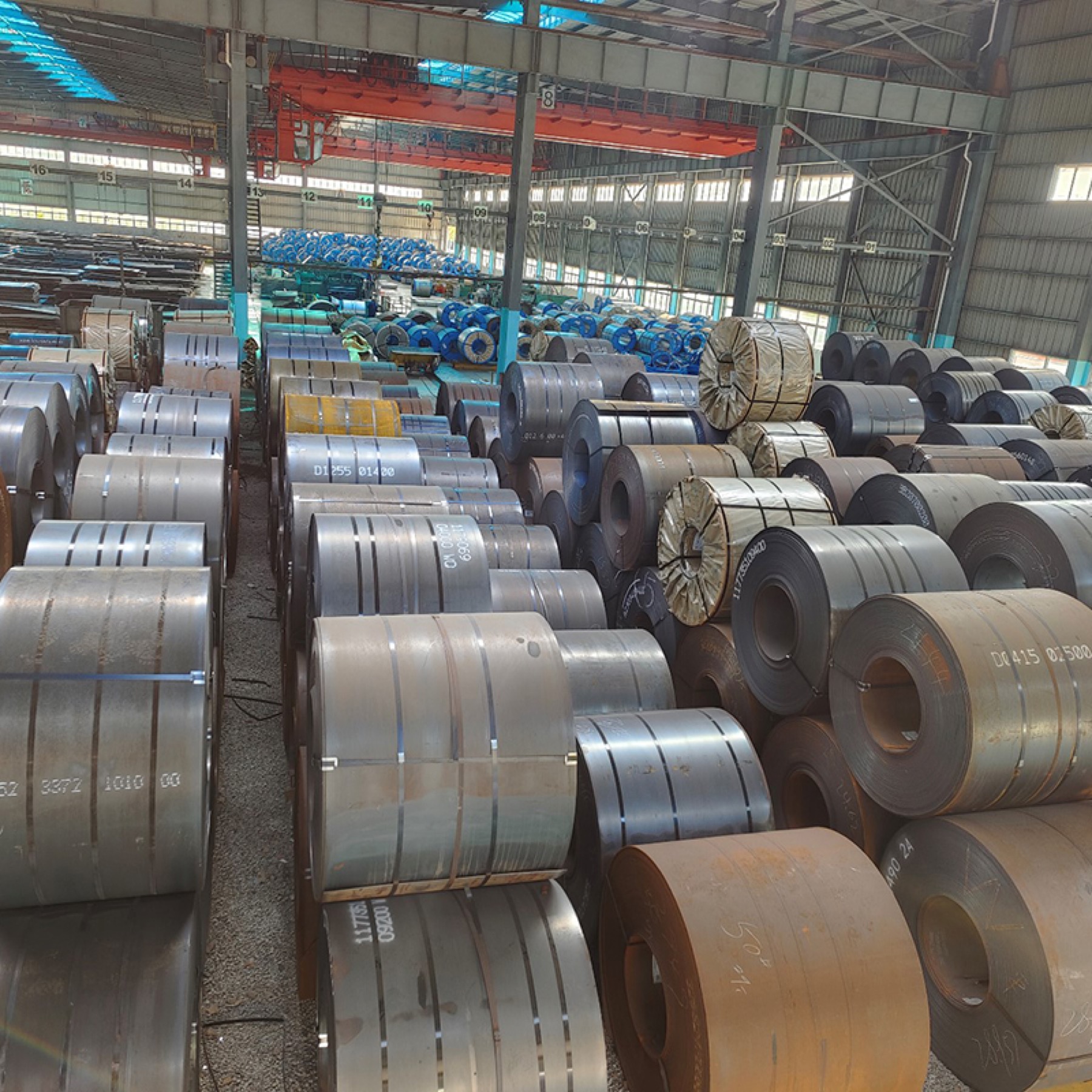 Steel coil warehouse for customer inquiry and supply coordination